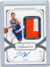 2023-24 Panini Flawless Basketball Patch Auto #SPA-DDV Donte DiVincenzo #23/25