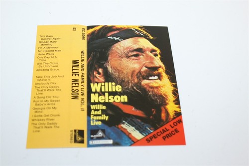 Willie Nelson Willie And Family Live Vol. II Cassette Tape Summit SC3095 - Picture 4 of 8