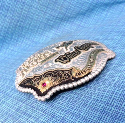 Gist Eddy Akridge Belt Buckle Rodeo Legends Sterling OL #4 LE COA IOB Vtg.MDA002 - Picture 10 of 16
