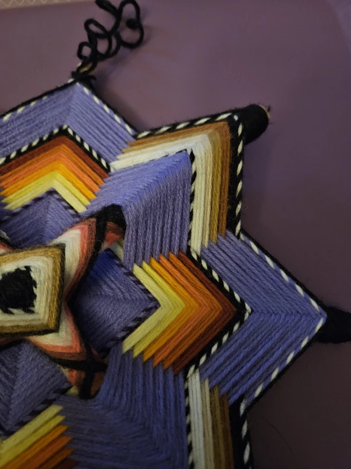 Mandala ojo de dios hecho a mano Gods Eye Foto 3 de 4