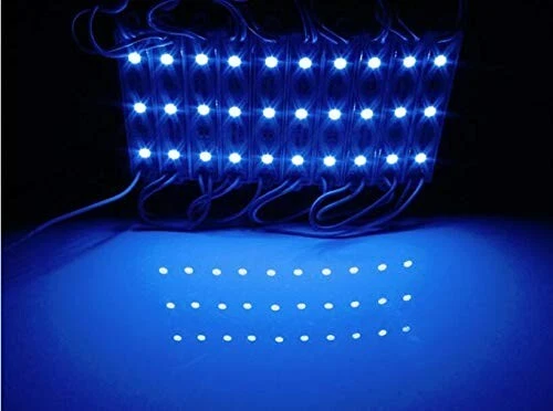 Blue 20pcs LED x 3 Chip 5730 SMD Module Injection Mould Waterproof DC12V 0.72W - Image 3 of 3