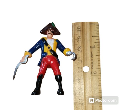 9 Pirate Cake Topper Decorations Plastic Action Figurines by Rhode Island 3" - Picture 9 of 9