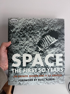 Space The First 50 Years - Patrick Moore & JP ARNOLD fwd Buzz Aldrin ~ LIKE NEW