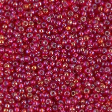 Miyuki Seed Beads 11/0 - Silver Lined Flame Red AB