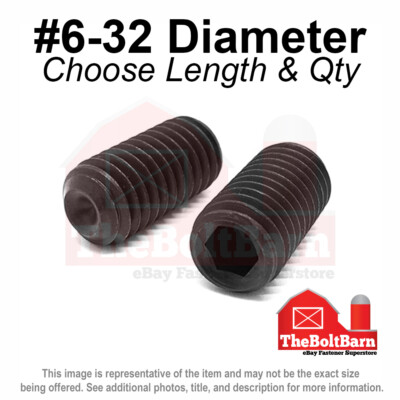 #ad #6 32 Alloy Cup Point Allen Socket Set Screw Coarse Black Oxide Pick Size Qty $510.99