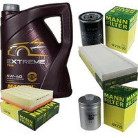 Mann Inspektionspaket 5L Mannol Extreme 5W-40 FüR Audi A4 1.8 Vw Passat Variant
