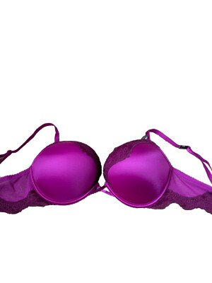 NWT Victoria's Secret Bombshell Push-Up Fuchsia Lace Add 2 Cups