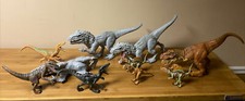 Lot Of Jurassic World Dinosaur Figure Toys 3x Indominus Rex  T Rex  Raptors 