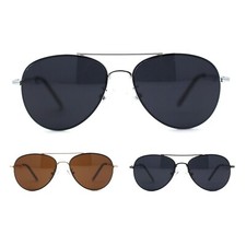 Boys Tear Drop Officer Style Metal Rim Fashion Sunglasses