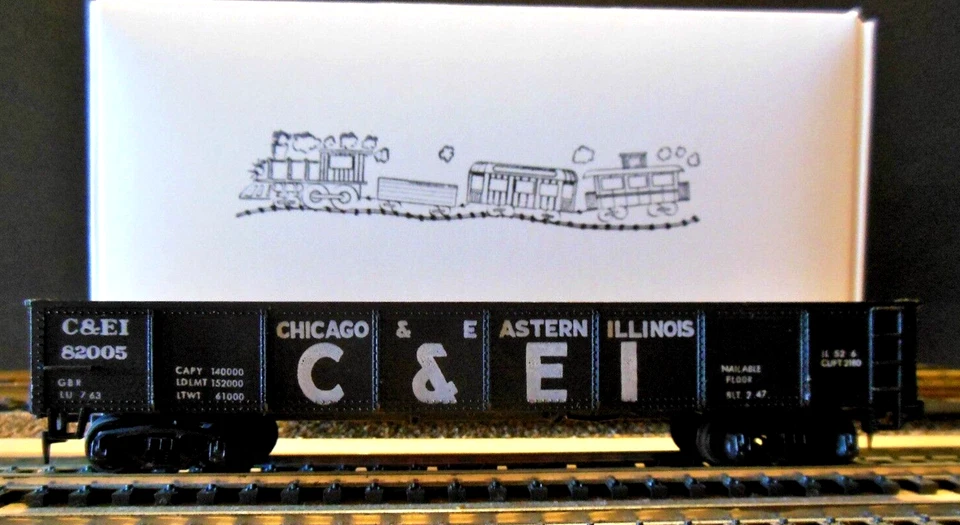 AHM ROCO HO Scale Open Top 41' Gondola "Chicago & Eastern Illinois" - Image 3 of 4