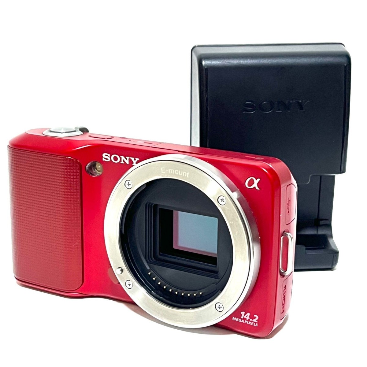 ソニー NEX 3 ボディ 赤 動作良好 Sony Alpha NEX-3