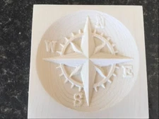 Compass Nautical Engraving Trim Wood Corner Trim Block Door Window Trim