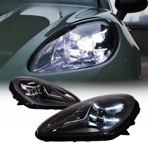 Pair Full LED Headlights Start Animation For Porsche Macan 2014-2022 Front Lamps - Picture 4 of 17