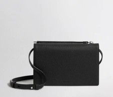 ALL SAINTS Fetch Leather Chain Wallet Crossbody Bag BNWT Genuine Black RRP £148