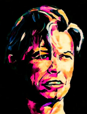 Motiv David Bowie XXL Format Bilder  100x150cm Acrylglas 5 mm Pop Art Modern Art