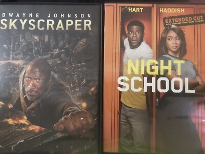 Skyscraper Dwayne The Rock Johnson & Night School Kevin Hart 2 Universal DVD
