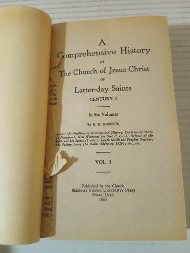 A Comprehensive History Of The Church LDS Mormon Vols 1-6 + Index By B H Roberts - Picture 6 of 12