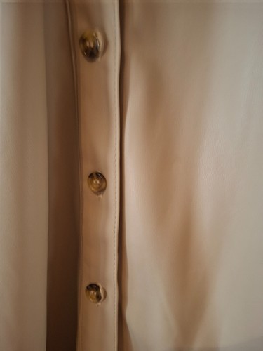Kunstlederjacke beige Gr. 56/58 Ulla Popken gebraucht - Bild 4 von 7