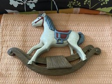 Vintage Burwood Products Rocking Horse Wall Hanging Plaque Decor Nursery