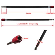 Drill Extension Bar 300mm Extra Long Magnetic Screwdriver Bit Hex Adaptor Holder