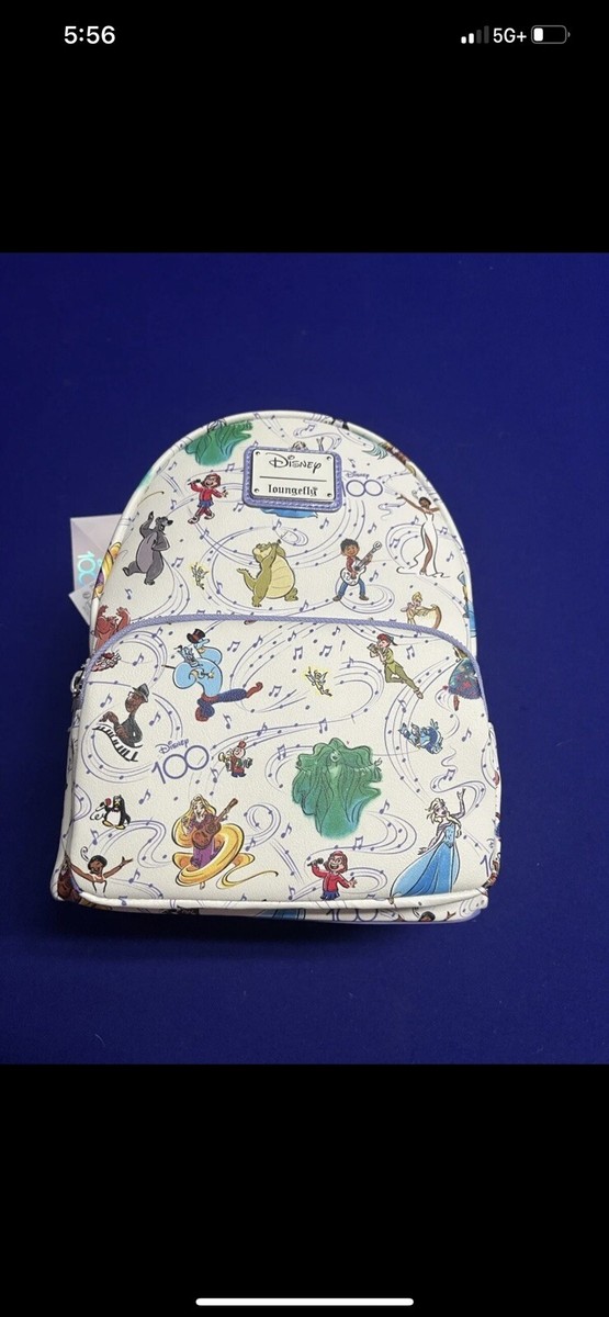 Disney 100 year lounge fly for sale. Brand new. I have two. NEW Platinum Disney100 Loungefly Mini Backpack at Disneyland  main image 2