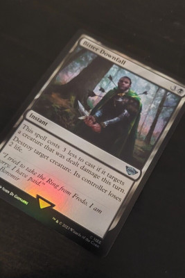 Bitter Downfall (0077) Foil Lord of the Rings Magic the Gathering card