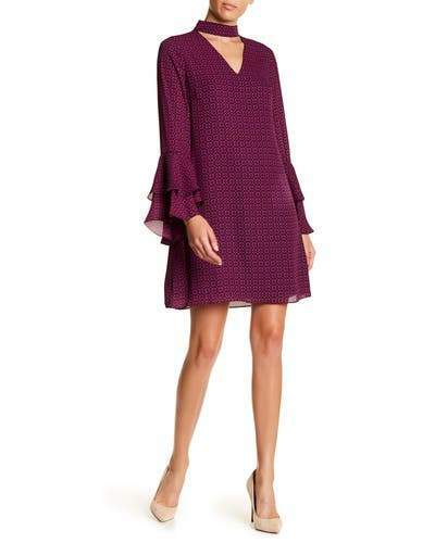 CECE Choker Bell Sleeve Dress | eBay