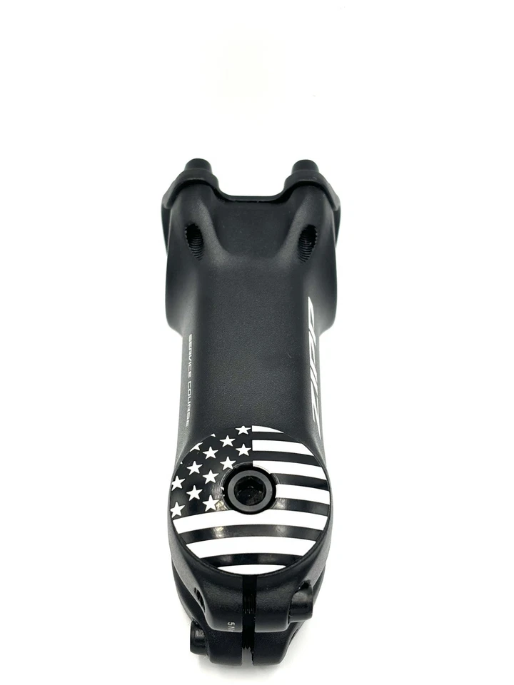 American Flag - Auriculares de bicicleta sin rosca Tapa de potencia 1 1/8 EE. UU. Negro Foto 3 de 4