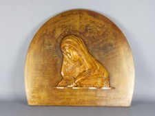 ANTICO CAPOLETTO QUADRO MADONNA IN LEGNO EPOCA ANNI '30/40