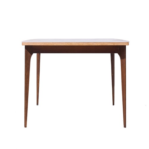 Broyhill Brasilia Mid Century Walnut Expanding Dining Table with 1 Leaf - Picture 4 of 10