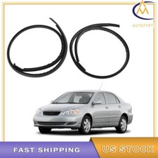 For Toyota Corolla Ce Le S 2003-2008 Black Roof Trim Molding Kit 2pcs Tc0308brt