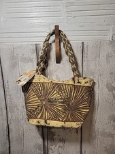 Paul Brent Sun & Sand Tote Med Scoop Palm Leaves Atlantis Paradise Island NWT