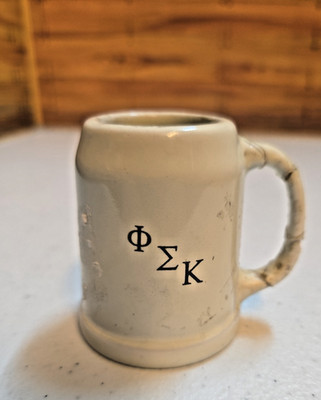 Vintage 1949 Coronation Ball for Phi Sigma Kappa; Ceramic Mini Beer Stein