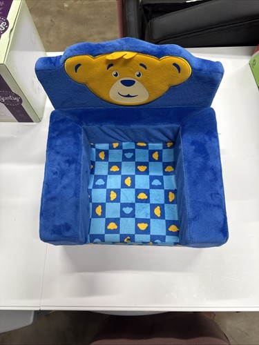 Build A Bear Blue Chair Sofa Bed Pull Out Couch Foldable Fold Out Bed Blue - Picture 1 of 7