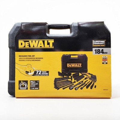 DEWALT DWMT45184 184-teiliges Mechaniker-Werkzeug-Set mit Tragetasche 72-Zahn...