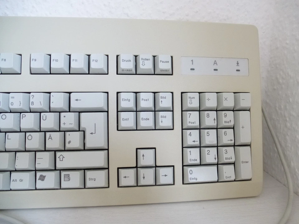 VINTAGE CHERRY PS/2 TASTATUR G80-3000LPMDE-0 / 01 MX 3000M DEUTSCH QWERTZ - Bild 4 von 4