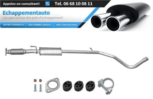 Silencieux central Fiat Stilo 1.4 pot échappement intermédiaire 2005 2006