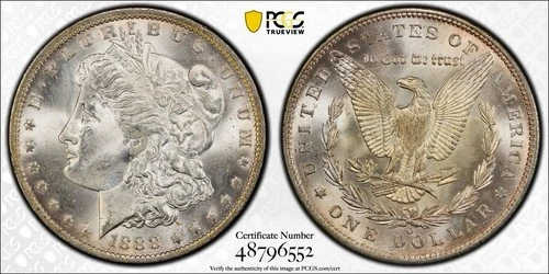 1888 O Morgan Silver Dollar PCGS MS64- Beautiful Coin w/ Eye Appeal!