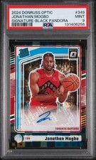 2024 PANINI DONRUSS OPTIC SIG-BLACK PANDORA #349 JONATHAN MOGBO 10/25 PSA 9
