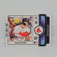 2026 Topps Series 1 #BTP-23 Roman Anthony Big Ticket Player Admit One [RC] Bosto