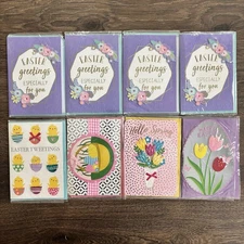 Lot of 8 Voila Easter Greeting Cards Assorted Designs New in Package Spring
