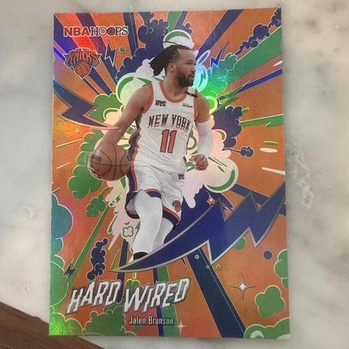 Topps 2026 NBA Hoops Hard Wired Green Hoops Jalen Brunson HW-5 New York Knicks