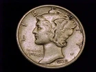 1939-S Mercury Dime, Very Fine to  Extra Fine grade