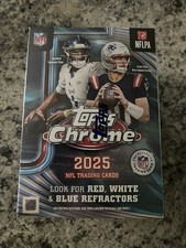 2025 Topps Chrome NFL Football Blaster Box Brand New Sealed Shipped