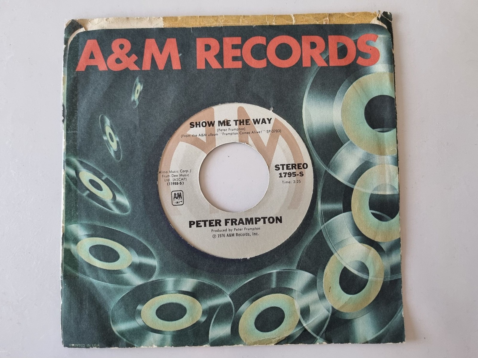 Peter Frampton - Show Me The Way 7'' Vinyl US