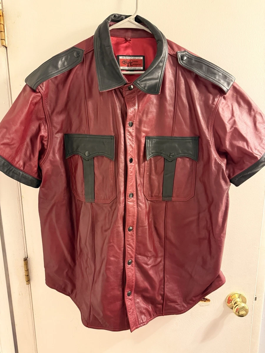 Leather Dress Shirts for Men for sale | eBay