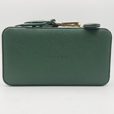Pandora Green Zip Up Jewelry Storage Box Travel Case Organizer Wristlet