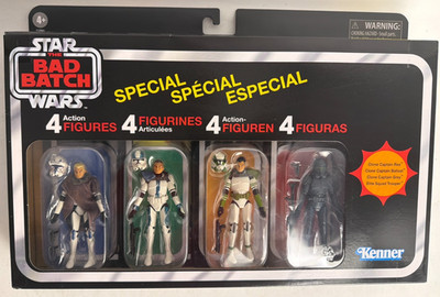 [NEW] Hasbro Star Wars The Bad Batch, Vintage Collection Action Figure-Pack of 4