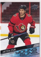 20/21 UD EXTENDED ARTEM ZUB YOUNG GUNS RC SP ROOKIE #710