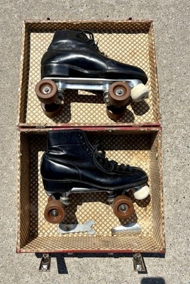 Vtg Betty Lytle by HYDE Black Roller Skates Sure Grip & Kwitite- Men's Size 10